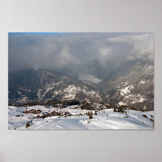 Courchevel 1850 3 Valleys Französische Alpen Frank Poster (Vorne)
