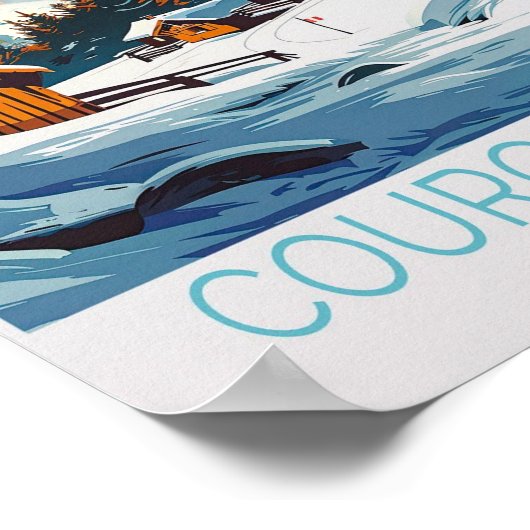Courchevel France Poster (Ecke)