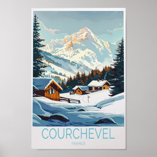 Courchevel France Poster (Vorne)