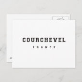 Courchevel France Postkarte (Vorne/Hinten)
