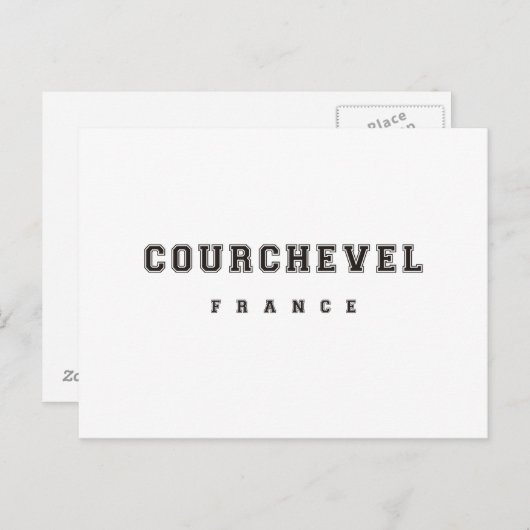 Courchevel France Postkarte (Vorne/Hinten)