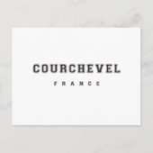 Courchevel France Postkarte (Vorderseite)