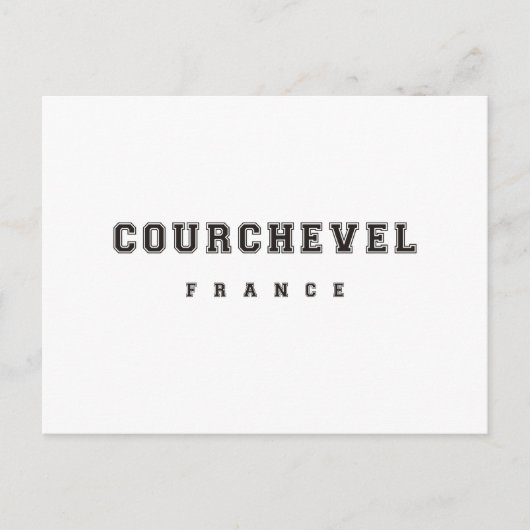 Courchevel France Postkarte (Vorderseite)
