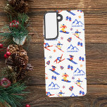 Courchevel France Ski Snowboard Pattern Samsung Galaxy Hülle<br><div class="desc">Ein lustiges Winterskilaufen nahtlos Muster für das Skigebiet Courchevel,  Frankreich,  die französischen Alpen,  Europa. Perfekte Geschenkidee für Wintersportler: Ski,  Snowboard,  Freestyle,  Skisprung,  Langlaufen.</div>