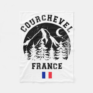 Courchevel Frankreich Alpen Skigebiet Alpen Fleecedecke