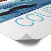 Courchevel Frankreich Poster (Ecke)