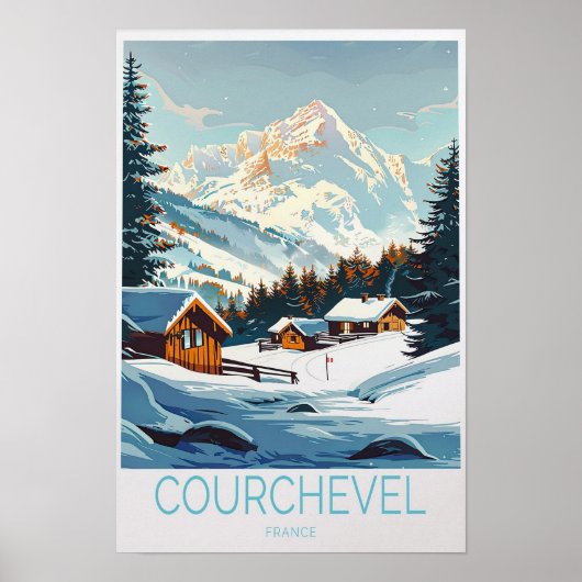 Courchevel Frankreich Poster (Vorne)
