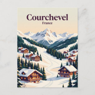 Courchevel Frankreich Postkarte