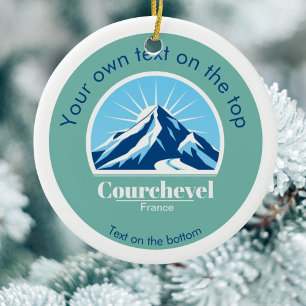 Courchevel Frankreich Weihnachtsschmuck Blauer Ber