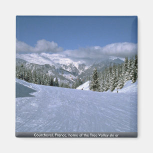 Courchevel, Frankreich, Zuhause des Baum-Talskis Magnet
