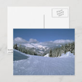 Courchevel, Frankreich, Zuhause des Skiareals Tree Postkarte (Vorne/Hinten)