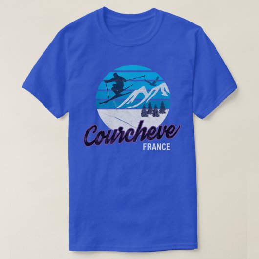 Courchevel Les Trois Valles Französische Alpen Fra T-Shirt (Design vorne)