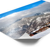 Courchevel Moriond 1650 3 Valleys Französische Alp Fotodruck (Ecke)