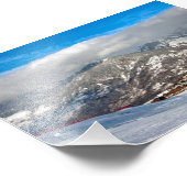 Courchevel Moriond 1650 3 Valleys Französische Alp Fotodruck (Ecke)