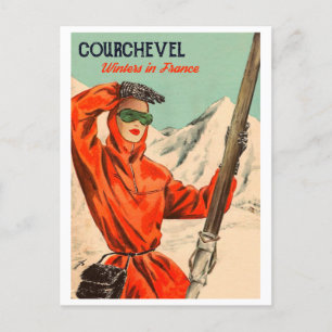 Courchevel Posh Girl Postkarte