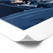 Courchevel-Reiseposter - Frankreich 1 Poster (Ecke)