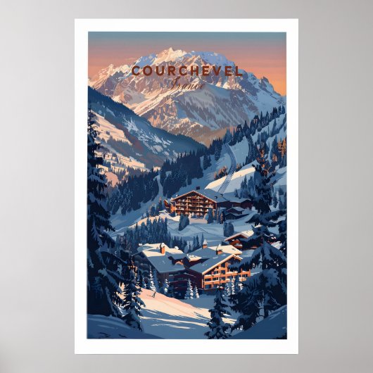 Courchevel-Reiseposter - Frankreich 1 Poster (Vorne)