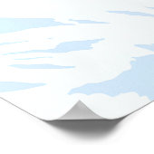 Courchevel Skigebiet Reiseplakat Poster (Ecke)