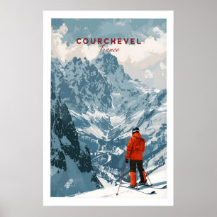 Courchevel-Skiplakat 1 Poster