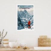 Courchevel-Skiplakat 1 Poster (Küche)