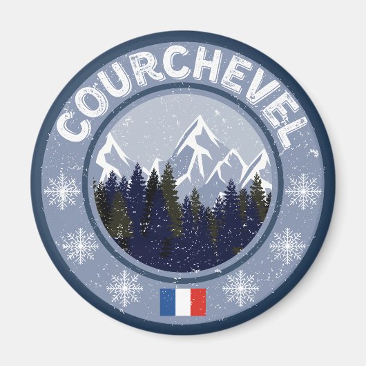 Courchevel Skistation Magnet (Vorne)