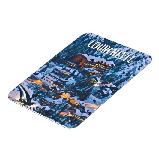 Courchevel Skistation Magnet (Linke Seite)