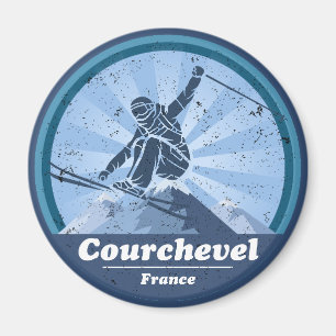 Courchevel Skistation - Skier Magnet