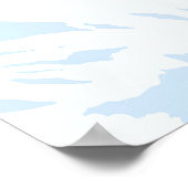 Courchevel Snowboarden Reiseplakat Poster (Ecke)