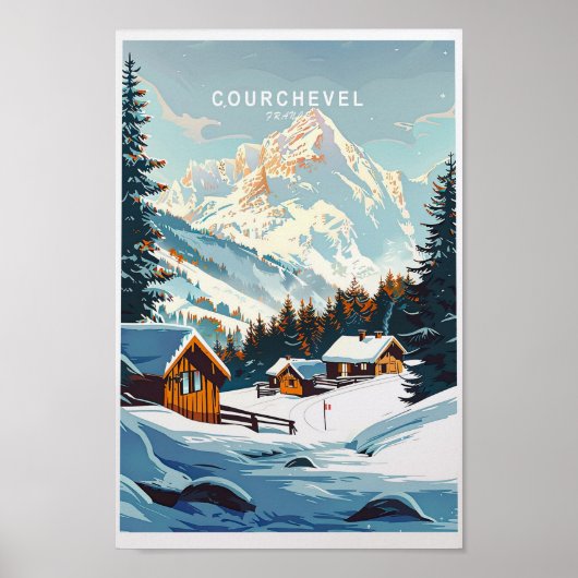 Courchevel Travel Poster France Courchevel Travel (Vorne)