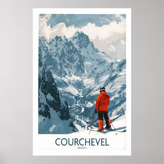 Courchevel Wandkunst 1 Poster (Vorne)