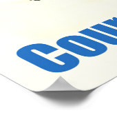 Courchvel, Dame on ski track, Frankreich, Vintag Poster (Ecke)