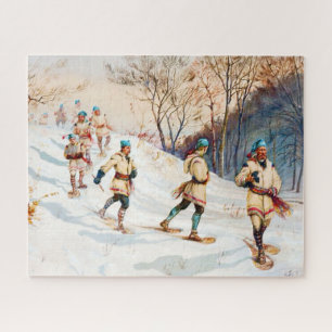 "Coureurs des bois Snowshoch Trek" Puzzle