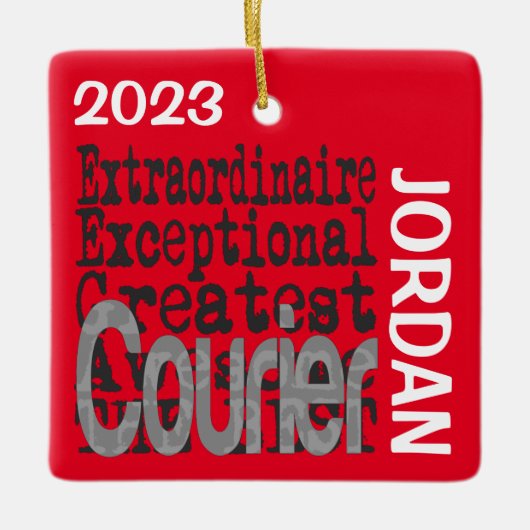 Courier Extraordinaire CUSTOM Keramikornament (Vorderseite)