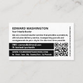 Courier Moped Design, Kurierdienst Visitenkarte (Rückseite)