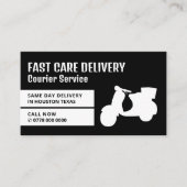 Courier Moped Design, Kurierdienst Visitenkarte (Vorderseite)