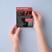 Courier Moped Design, Kurierdienstwerbung Flyer (Gruppe)