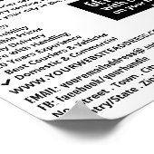 Courier Moped Design, Kurierdienstwerbung Poster (Ecke)