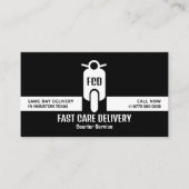 Courier Moped Logo, Kurierdienst Visitenkarte (Vorderseite)