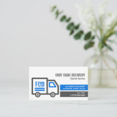 Courier Truck Logo, Kurierdienst Visitenkarte (Stehend Vorderseite)