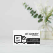 Courier Truck Logo, Kurierdienst Visitenkarte (Stehend Vorderseite)