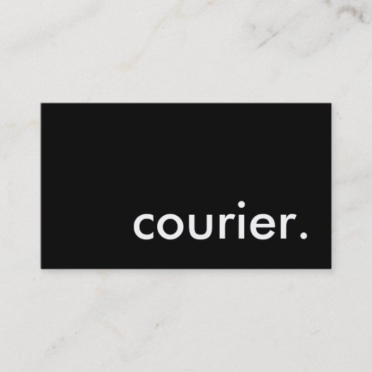 courier. visitenkarte (Vorderseite)