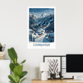 Courmayeur Ski-Druck - Italien 1 Poster (Heimbüro)