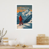 Courmayeur Ski Poster - Italien 1 (Küche)