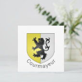 Courmayeur Wappen, Val d'Aosta (Stehend Vorderseite)