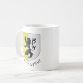 Courmayeur Wappen, Val d'Aosta Kaffeetasse (Vorderseite Links)