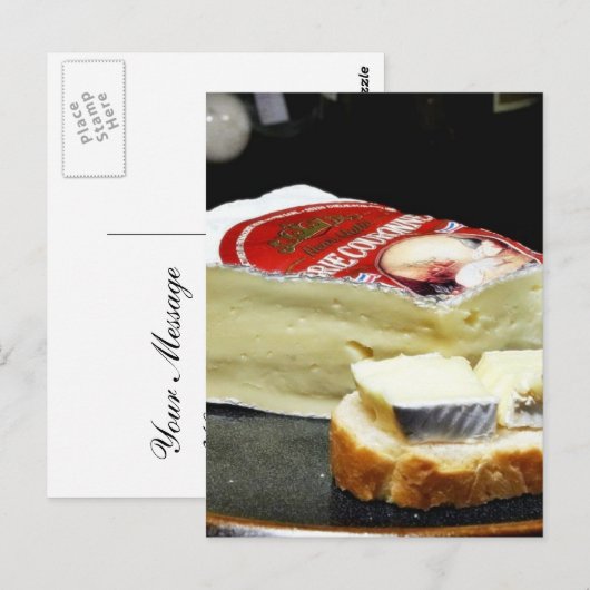 Couronne Brie Cheese Postkarte (Vorne/Hinten)