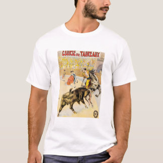 Course De Taureaux Vintag 1907 Bull Fighting Ad P T-Shirt