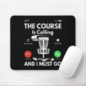 Course ruft lustigen Disc-Golf-Spieler Golfen G Mousepad (Mit Mouse)