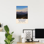 Coursegoules, Frankreich – Bergpanorama Poster (Heimbüro)