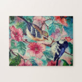 Courship - Aquarellmalerei Puzzle (Horizontal)